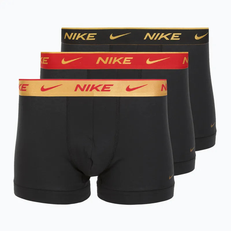 Nike 3 pack trunk boxer cotone elastico con logo 0000KE1008 tripack nero