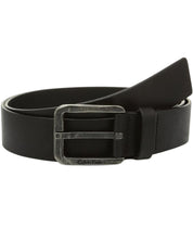 Calvin Klein Leather Buckle Metal Logo In Gift Box Black Men