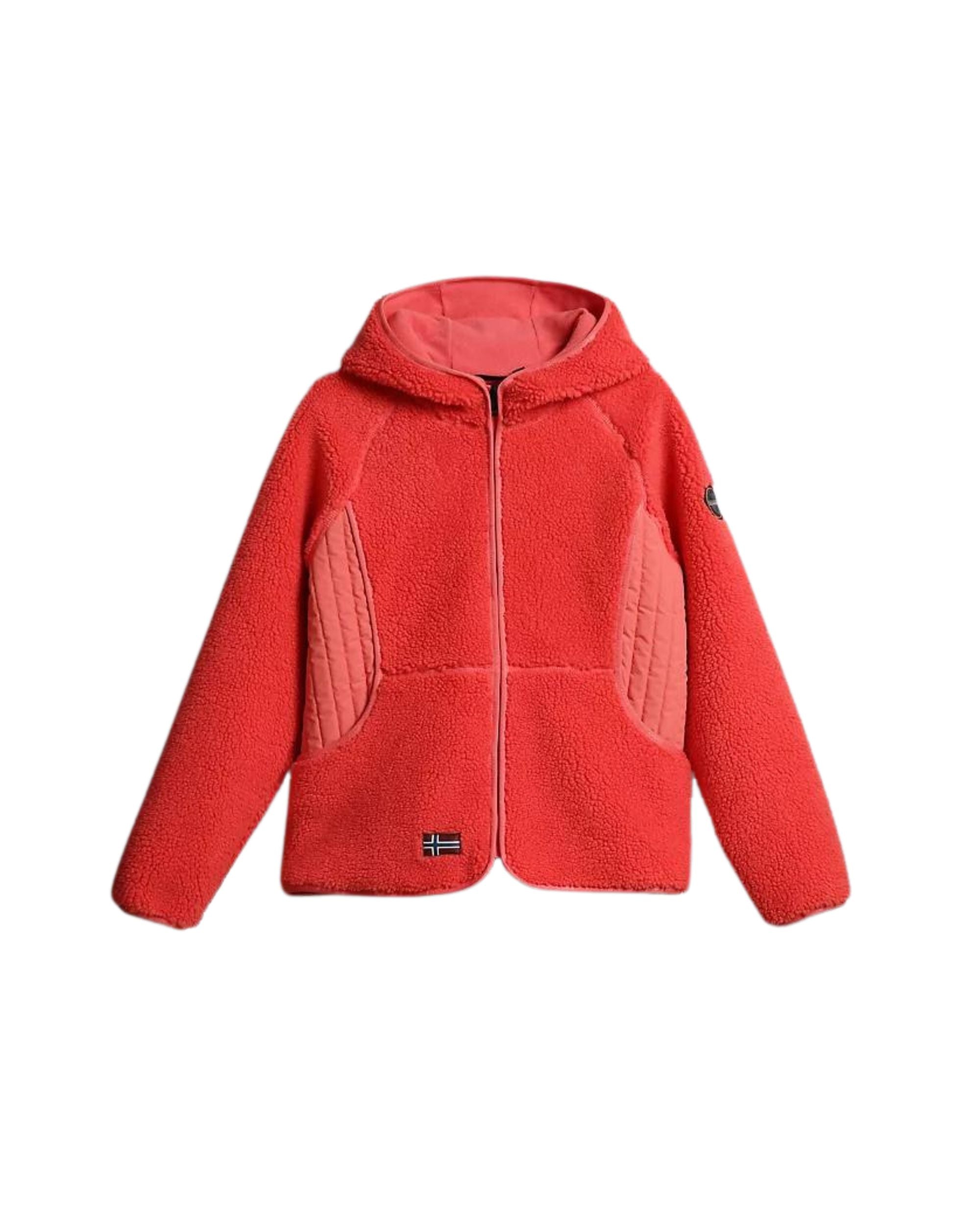 Napapijri Yupik Zip Up Hoodie Pink