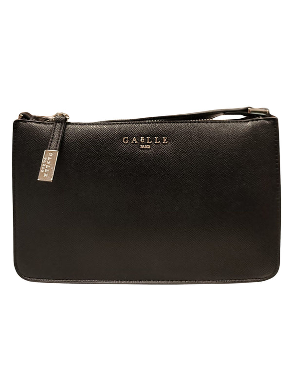 Gaelle Borsetta 20x12x5,5 Cm Con Logo In Metallo Nero Donna