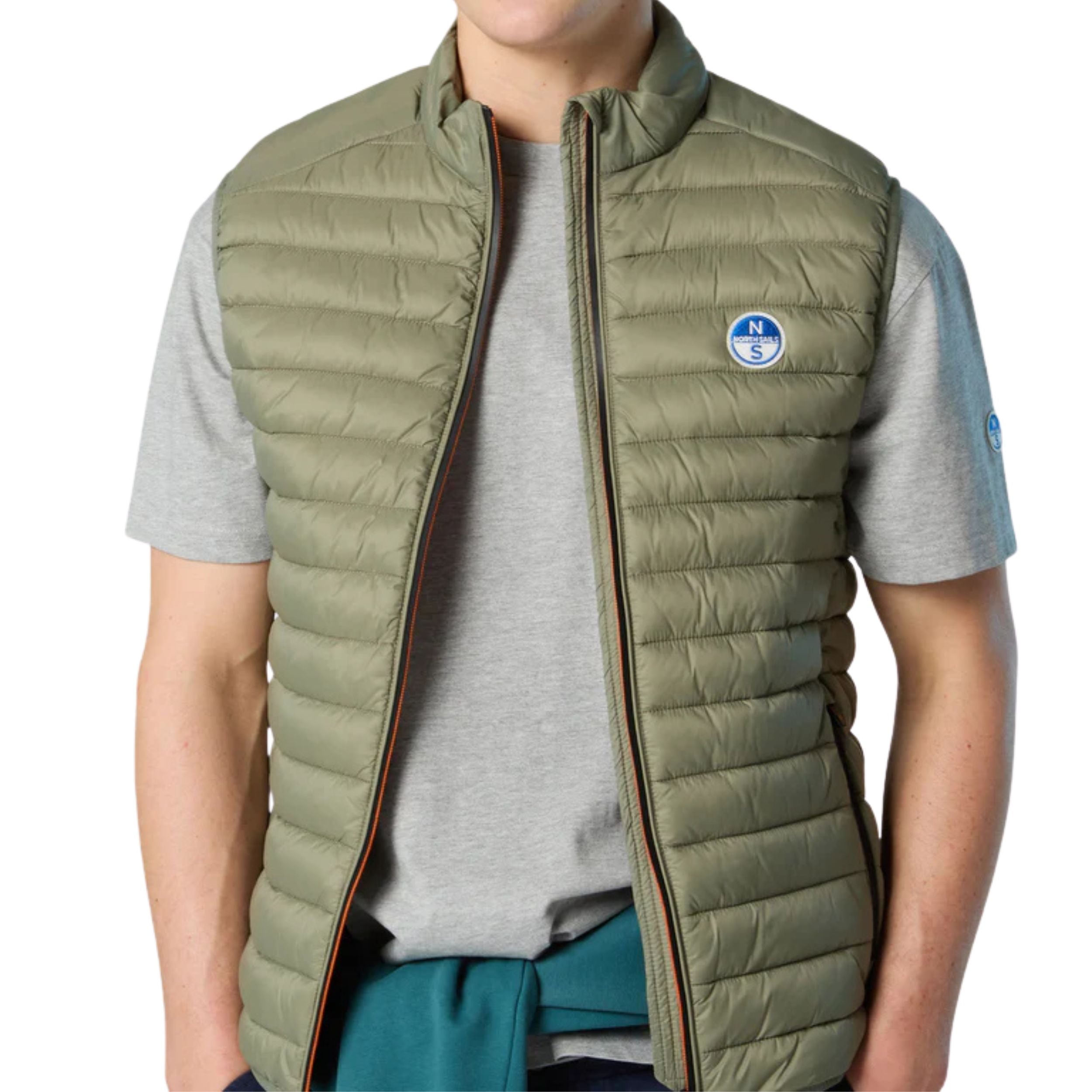 North Sails smanicato vest giubbino piumino leggero gilet zephyr antivento acqua 603347-0421
