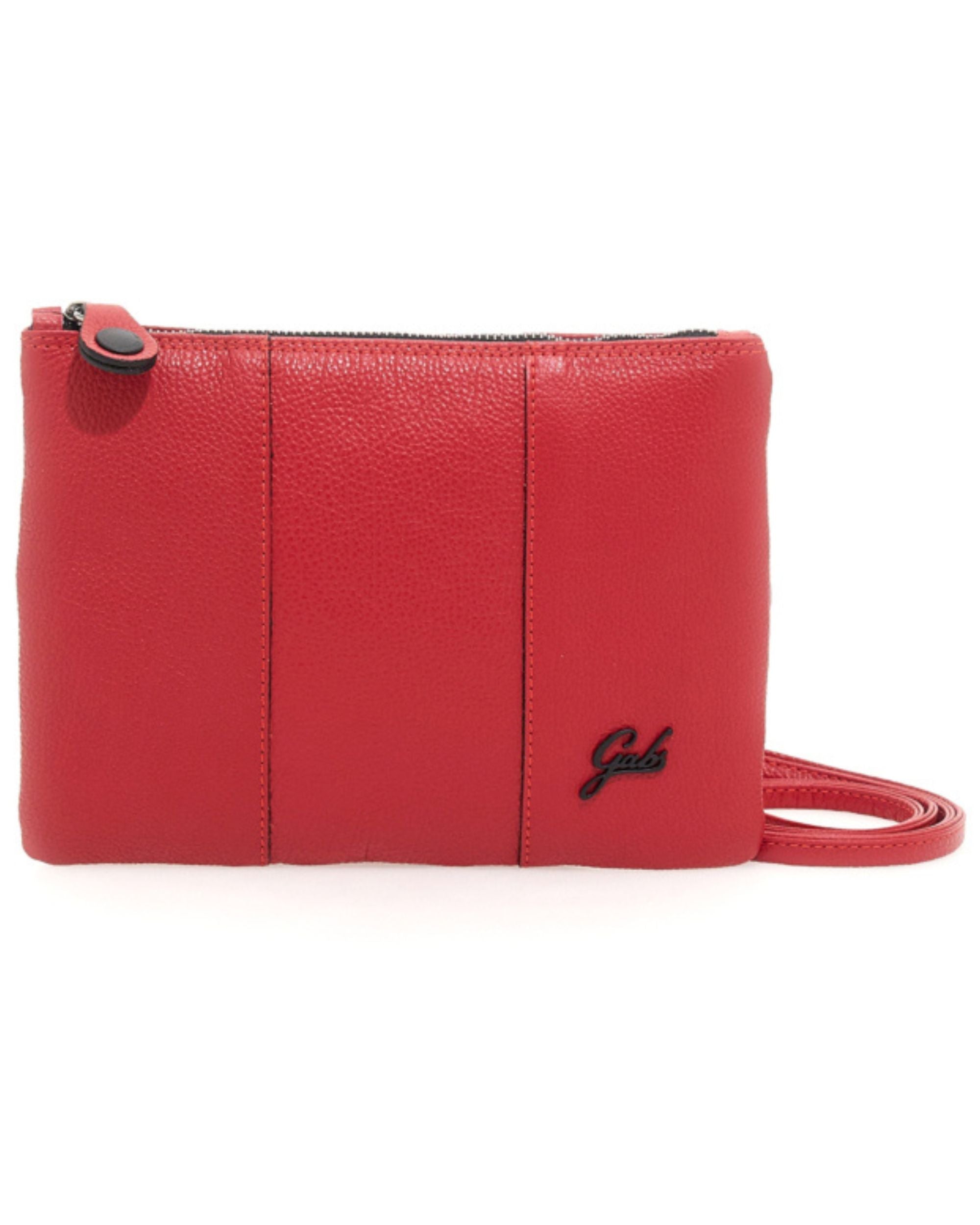 Gabs Pochette Logo Nero Rosso Donna