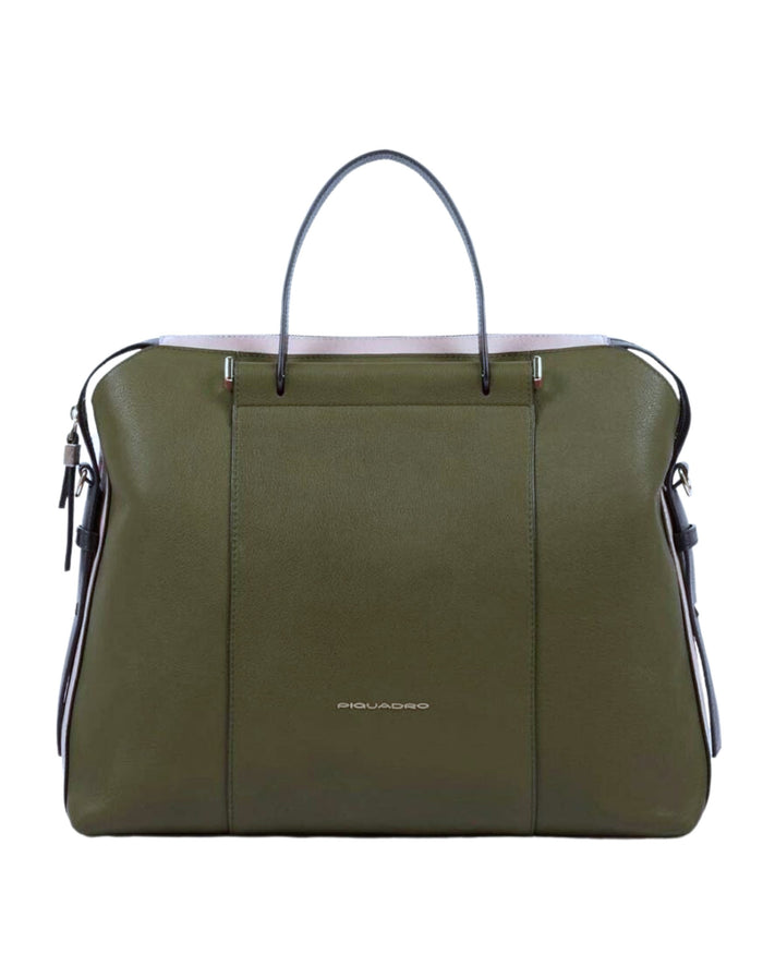 Piquadro Borsa Porta Computer E Porta Ipad Verde Donna 1