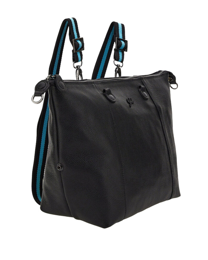 Gabs Backpack Convertible Hobo Shopper Tote Black Leather Satchel 7