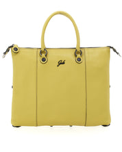 Gabs Zaino Trasformabile Hobo Shopper Tote Bauletto Pelle Giallo