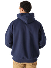 Tommy Jeans Felpa con Cappuccio Distintivo Blu in Cotone