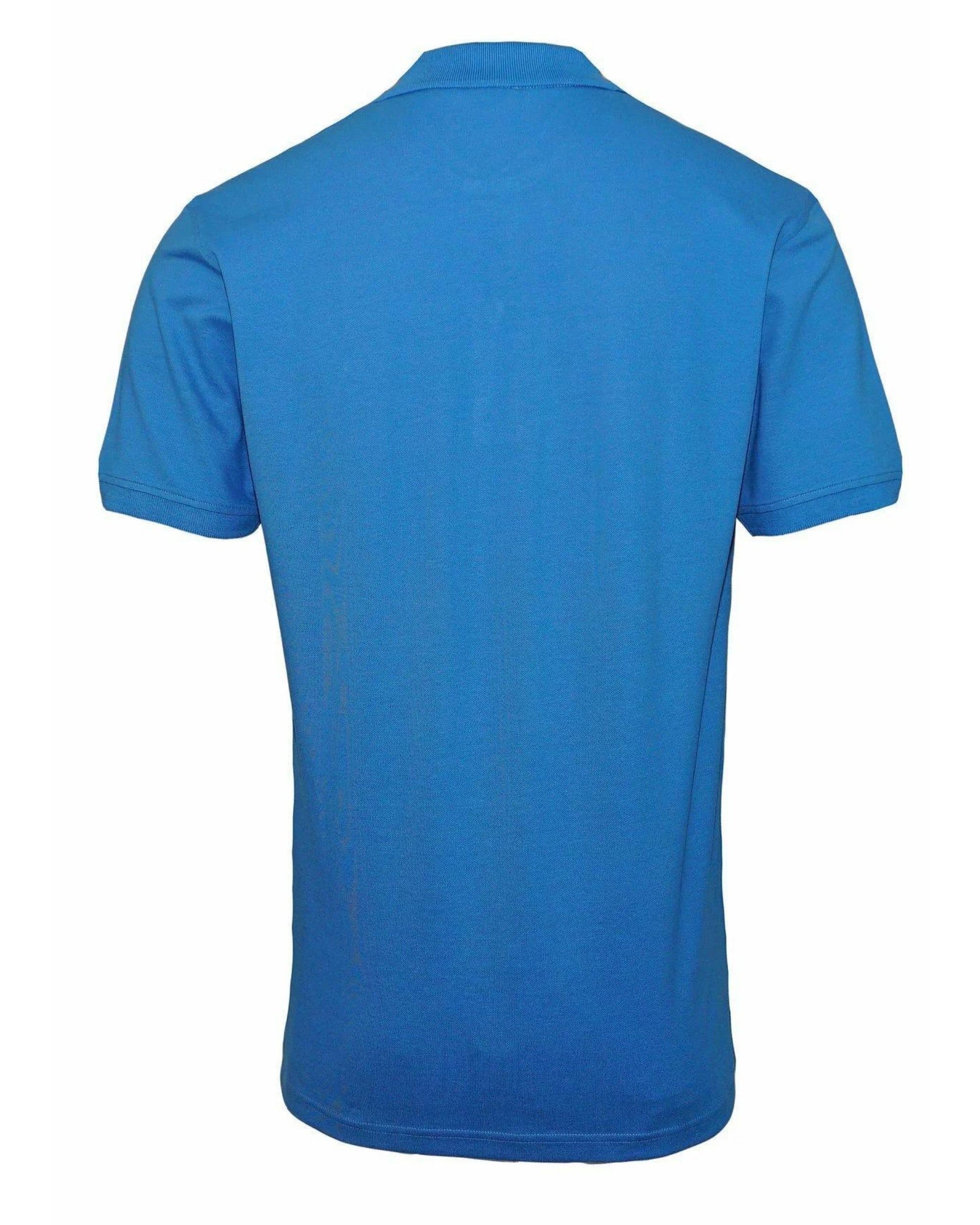 US Polo Assn. T-Shirt Logo Front and Back Cotton Blue