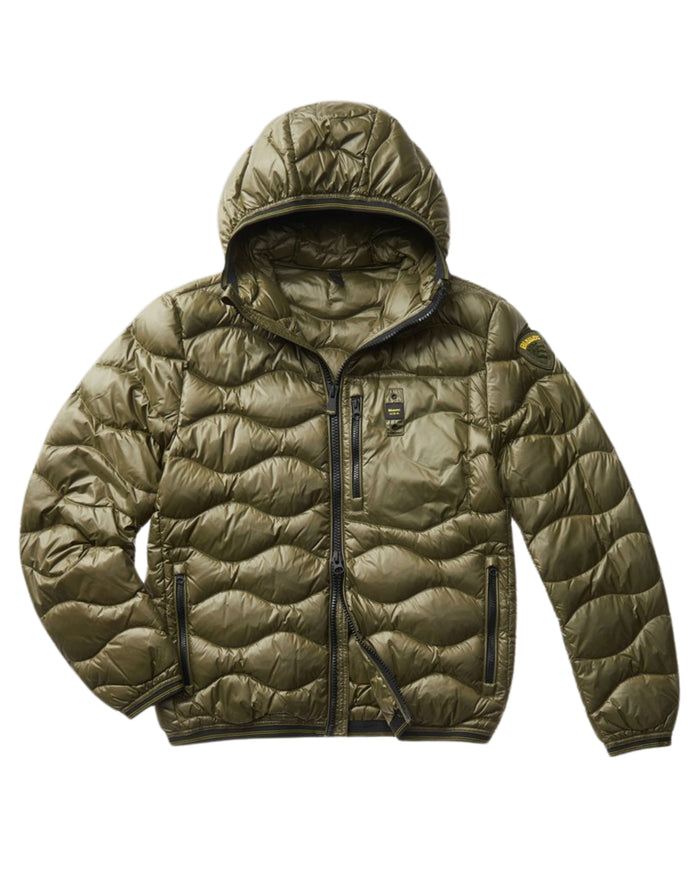 Blauer Short Duck Down Jacket 165 Grams Green Men 1