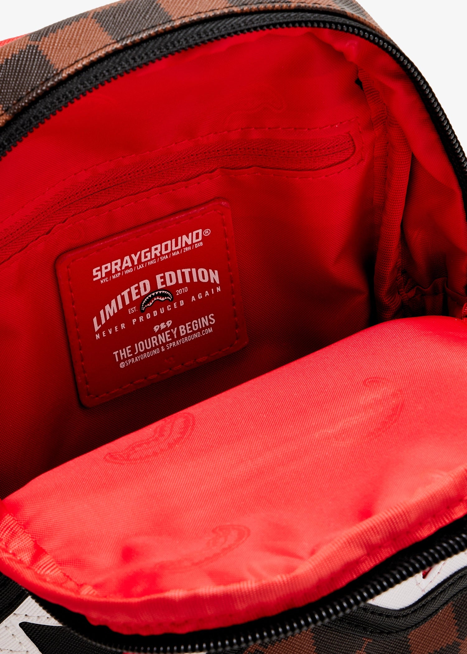 Sprayground sling bag borsello uomo donna marrone zainetto monospalla b7819