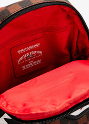 Sprayground sling bag borsello uomo donna marrone zainetto monospalla b7819