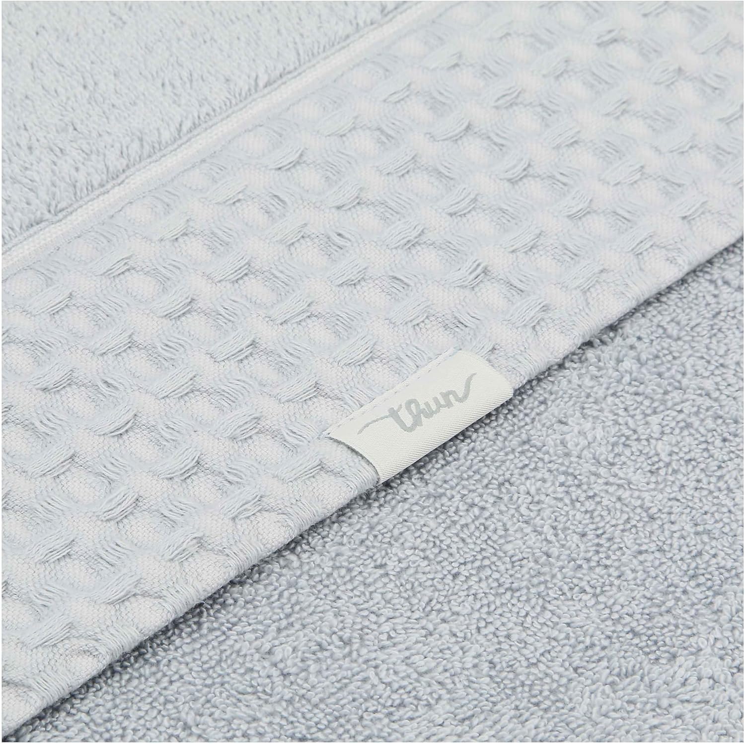 THUN Set 2 Asciugamani Iconic Elegance 40x60 + 60x100 cm Tinta Unita Blu B300333