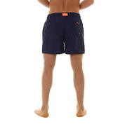 Sun68 Swimwear Swim Pant Side Solid Big Logo Blue