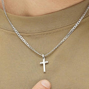 Brosway Collana Uomo in Acciaio con Simbolo Croce Collezione Ink - BIK10