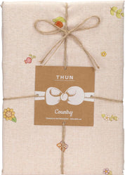 THUN Tovaglia Antimacchia 150x260 cm Country Flowers Green verde