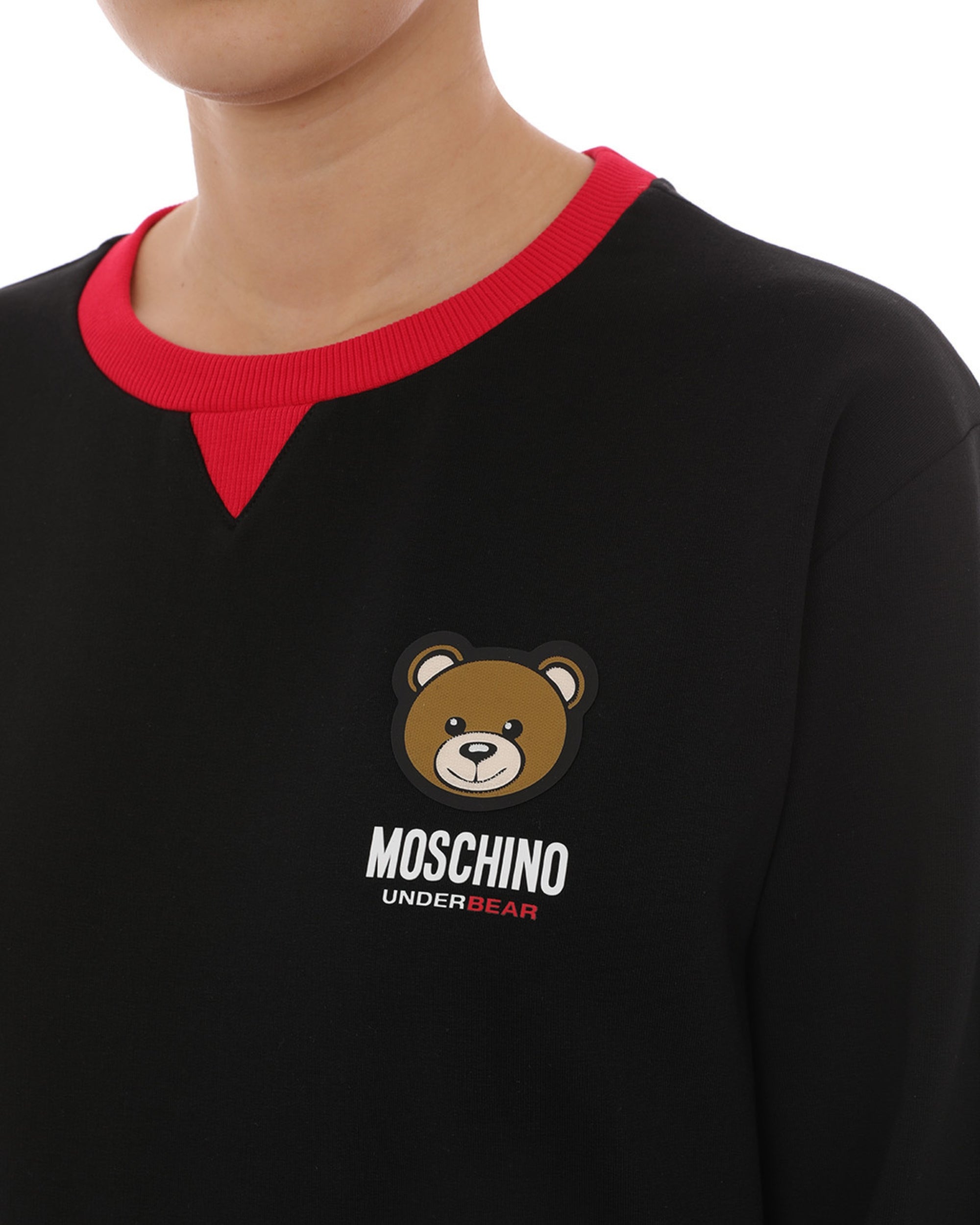 Moschino Underbear Teddy Bear Logo Cotton Black