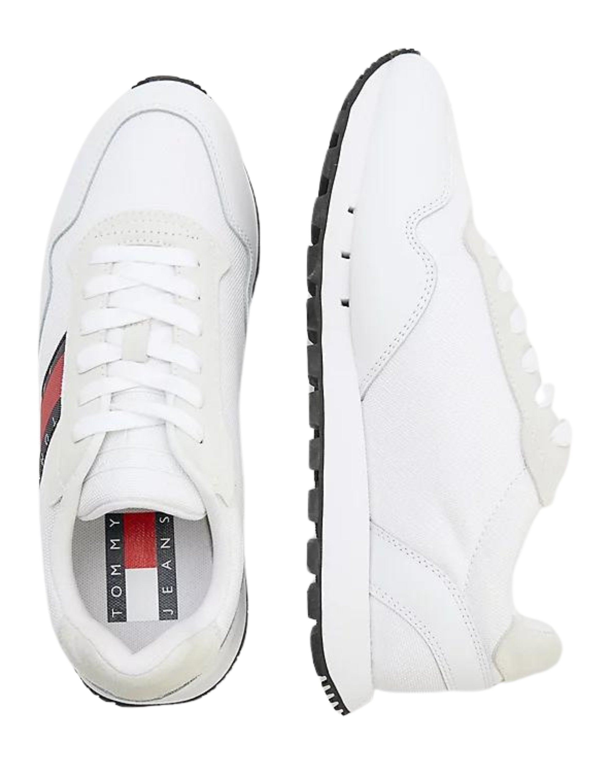 Tommy Jeans Sneakers Retro RU Faux Leather White