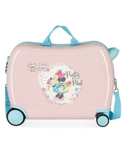 Disney Ride-On Suitcase 4 Wheels 34 Liters Travel Suitcase Pink Child