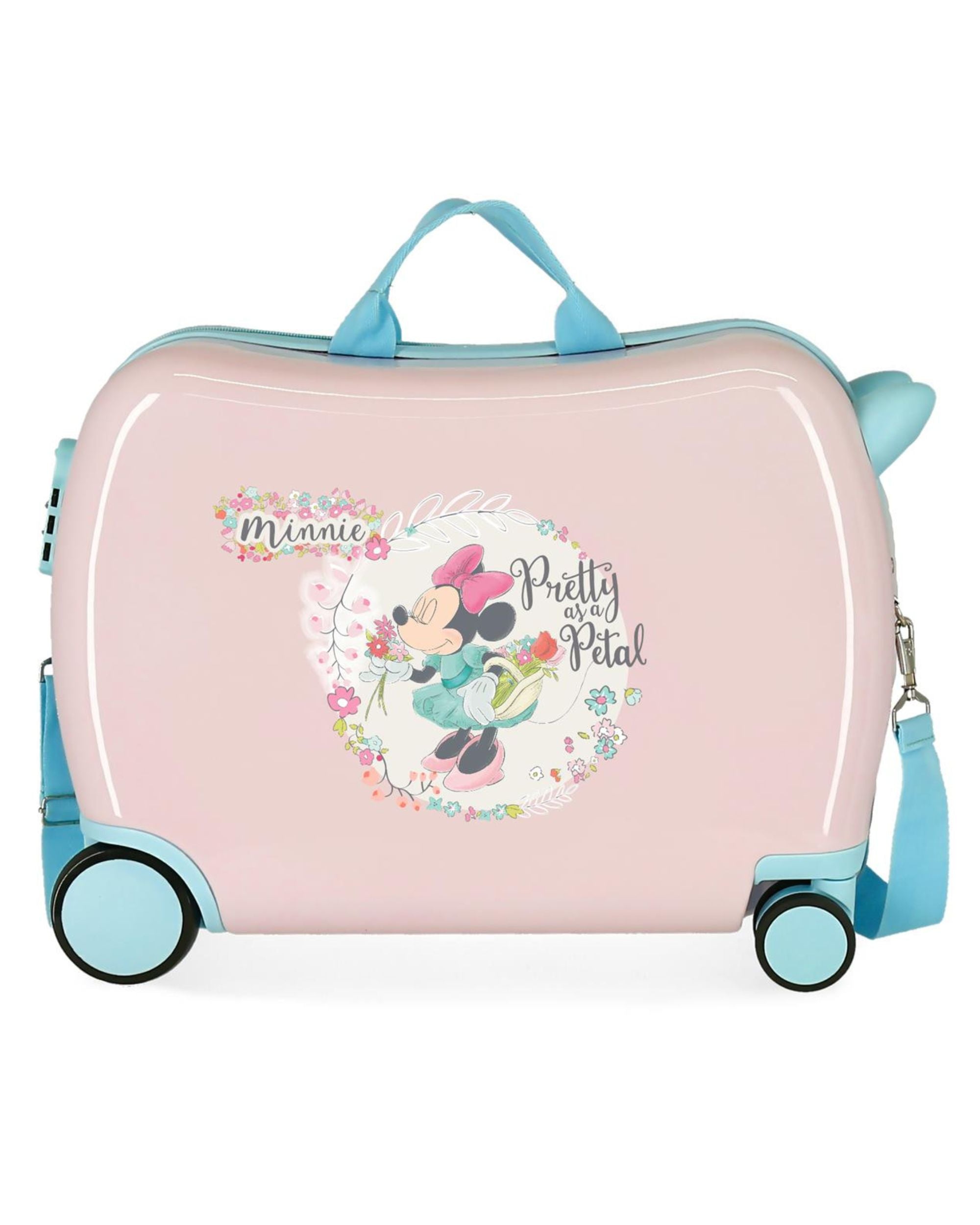 Disney Cavalcabile Valigia 4 Ruote 34 Litri Valigia Viaggio Rosa Bambino