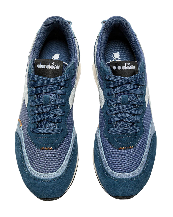 Diadora Sneakers Race Suede SW in Pelle Scamosciata Blu 3
