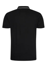 La Martina Polo Embroidery and Number Logo Black Cotton