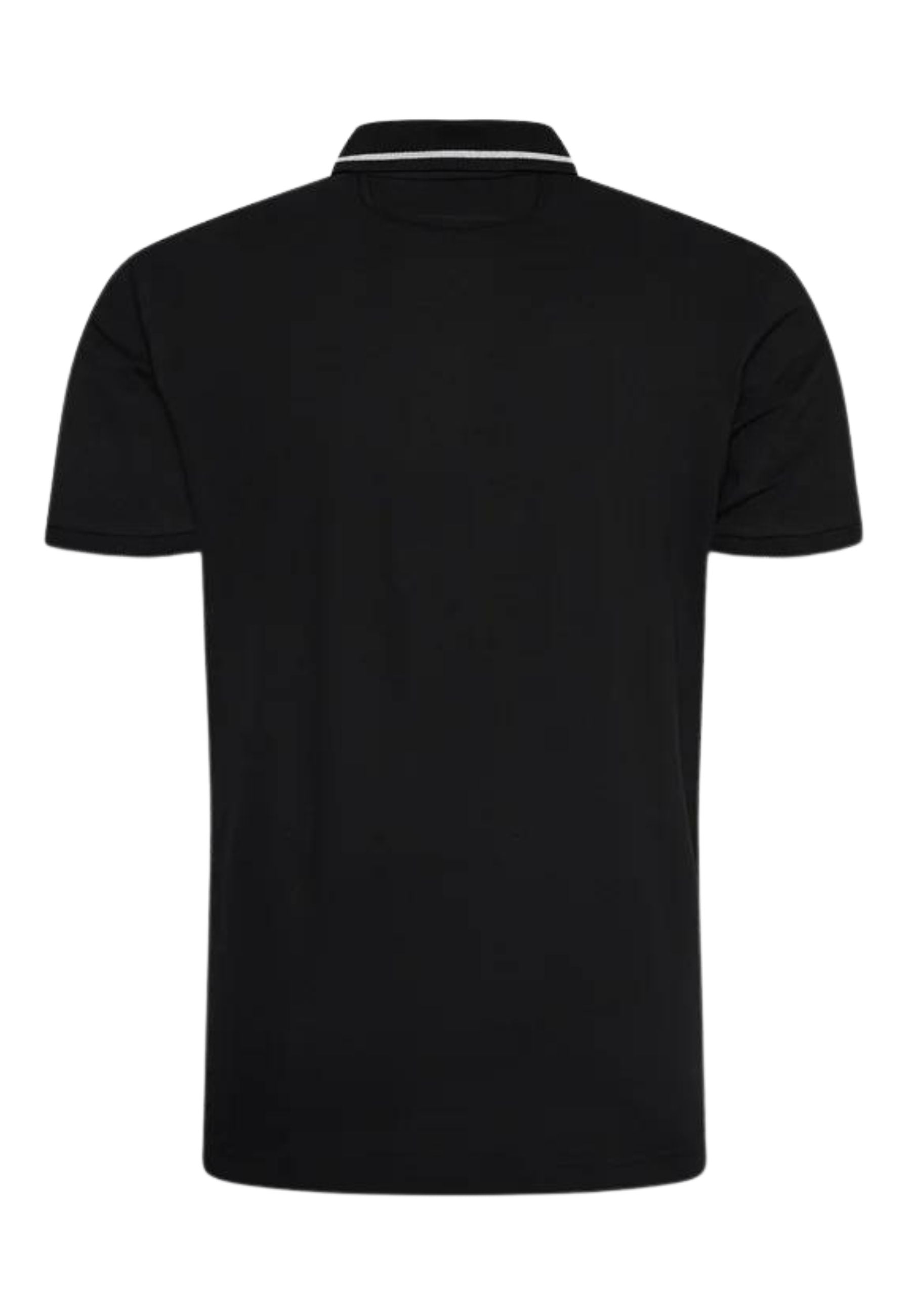 La Martina Polo Embroidery and Number Logo Black Cotton