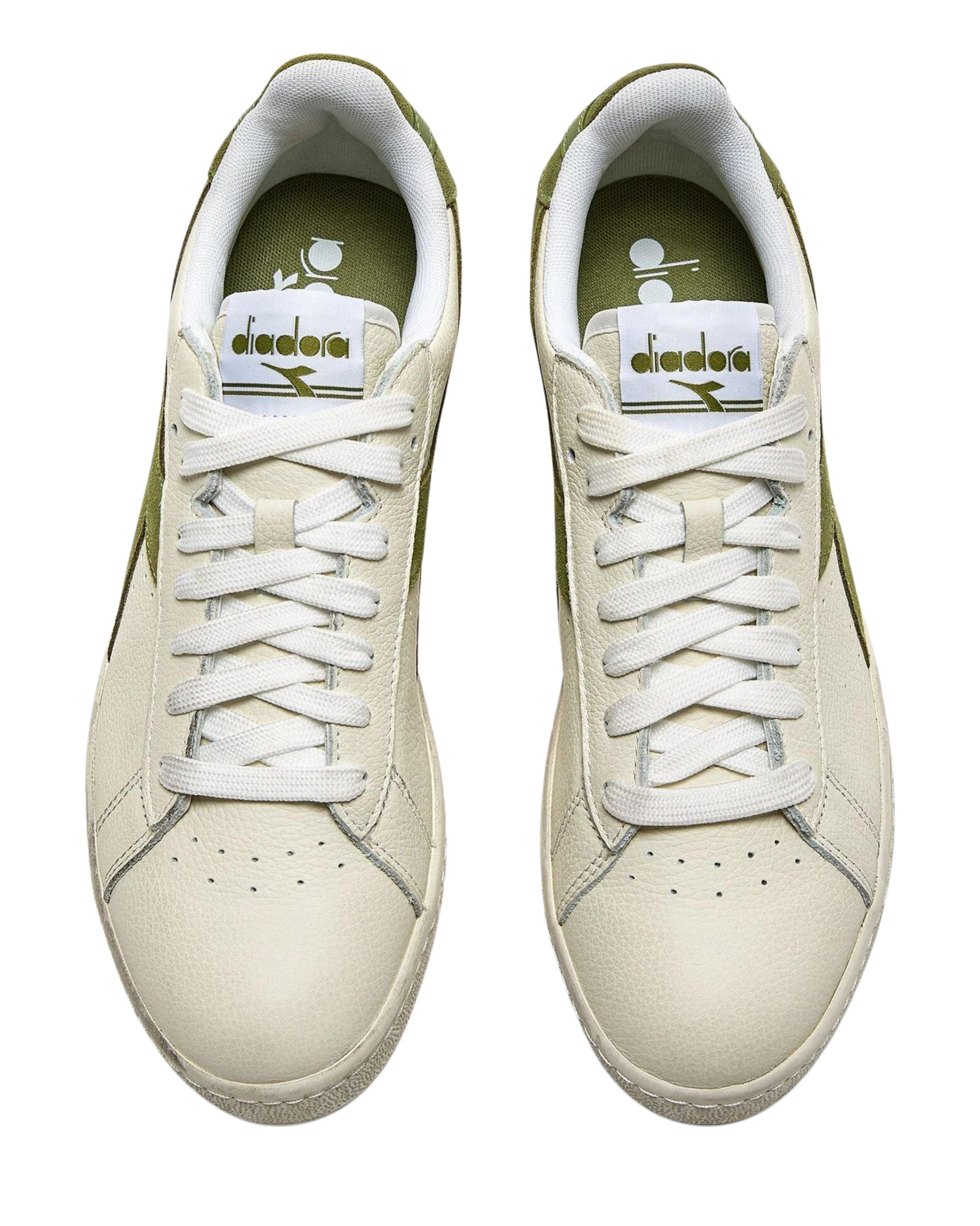 Diadora Sneakers Game Pelle Effetto Used Verde