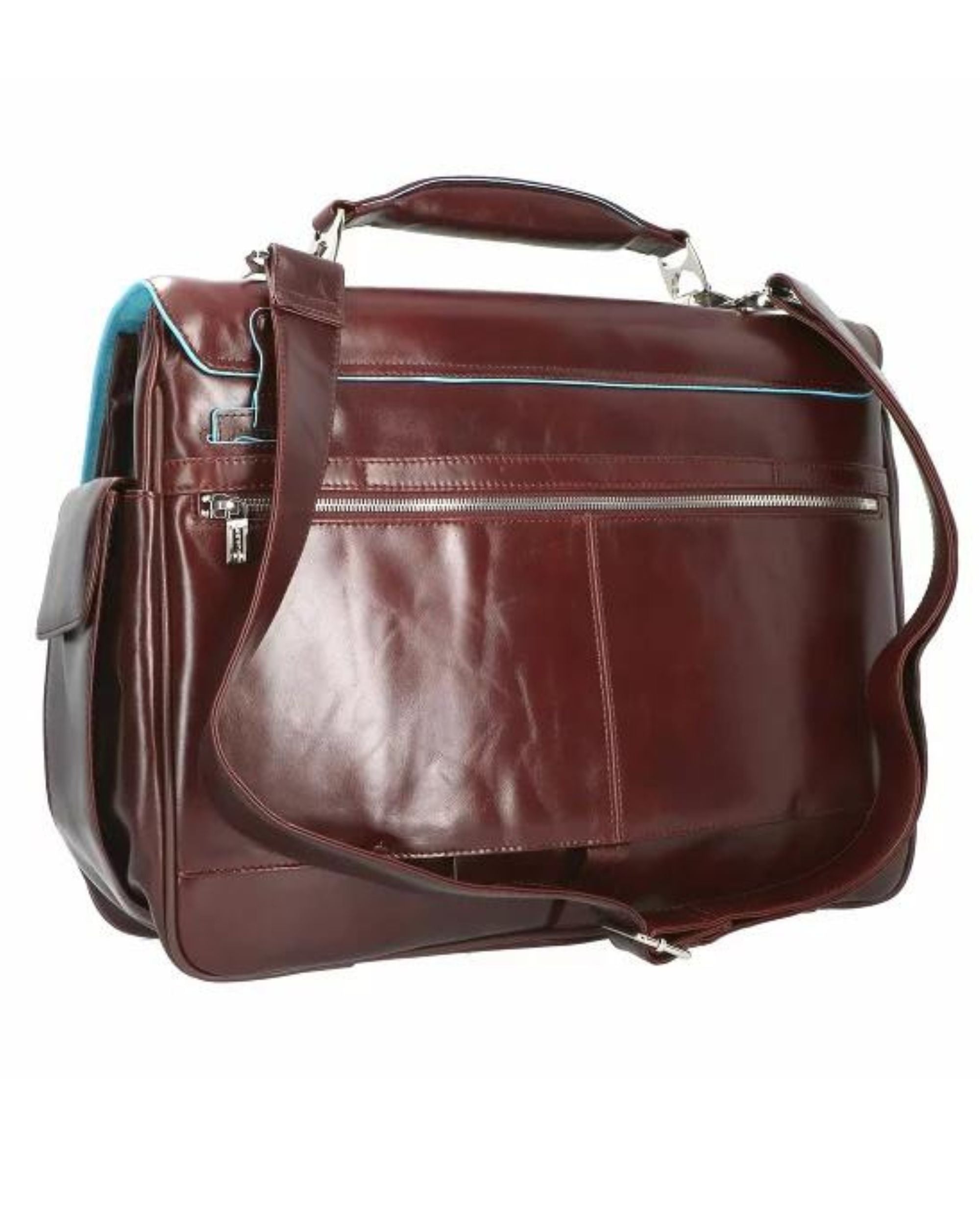 Piquadro Borsa Organizzata Tracolla Porta Pc 44 Cm Marrone Uomo