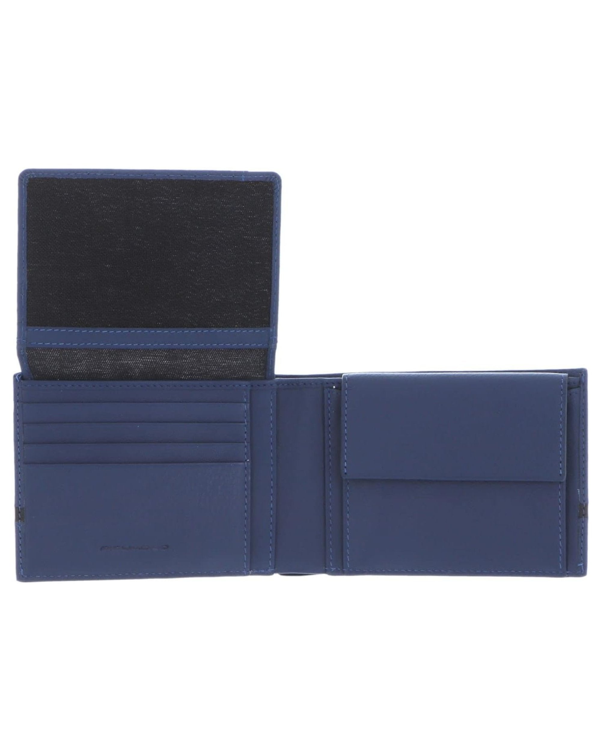 Piquadro With Document Holder, Blue Coin Purse Men