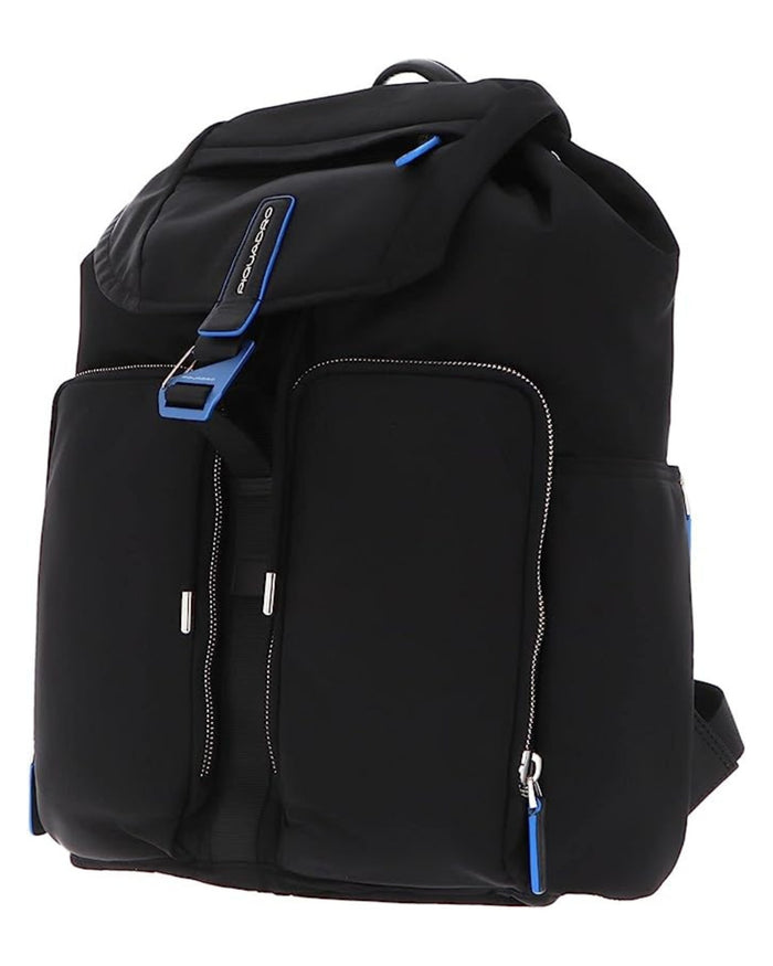 Piquadro Ultra Leggero Porta Pc Laptop Ipad Tessuto Riciclato Nero Uomo 2