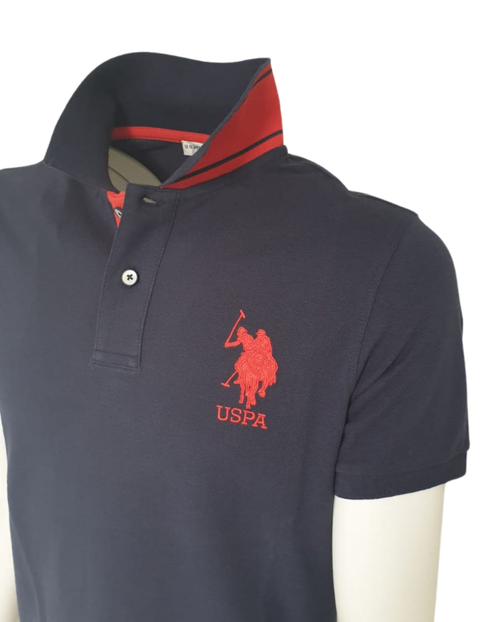 U.S. Polo Assn. T-Shirt Numero Blu in Cotone 3