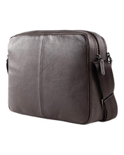 Piquadro Crossover Briefcase With Two Compartments Made Of Brown Leather Unisex