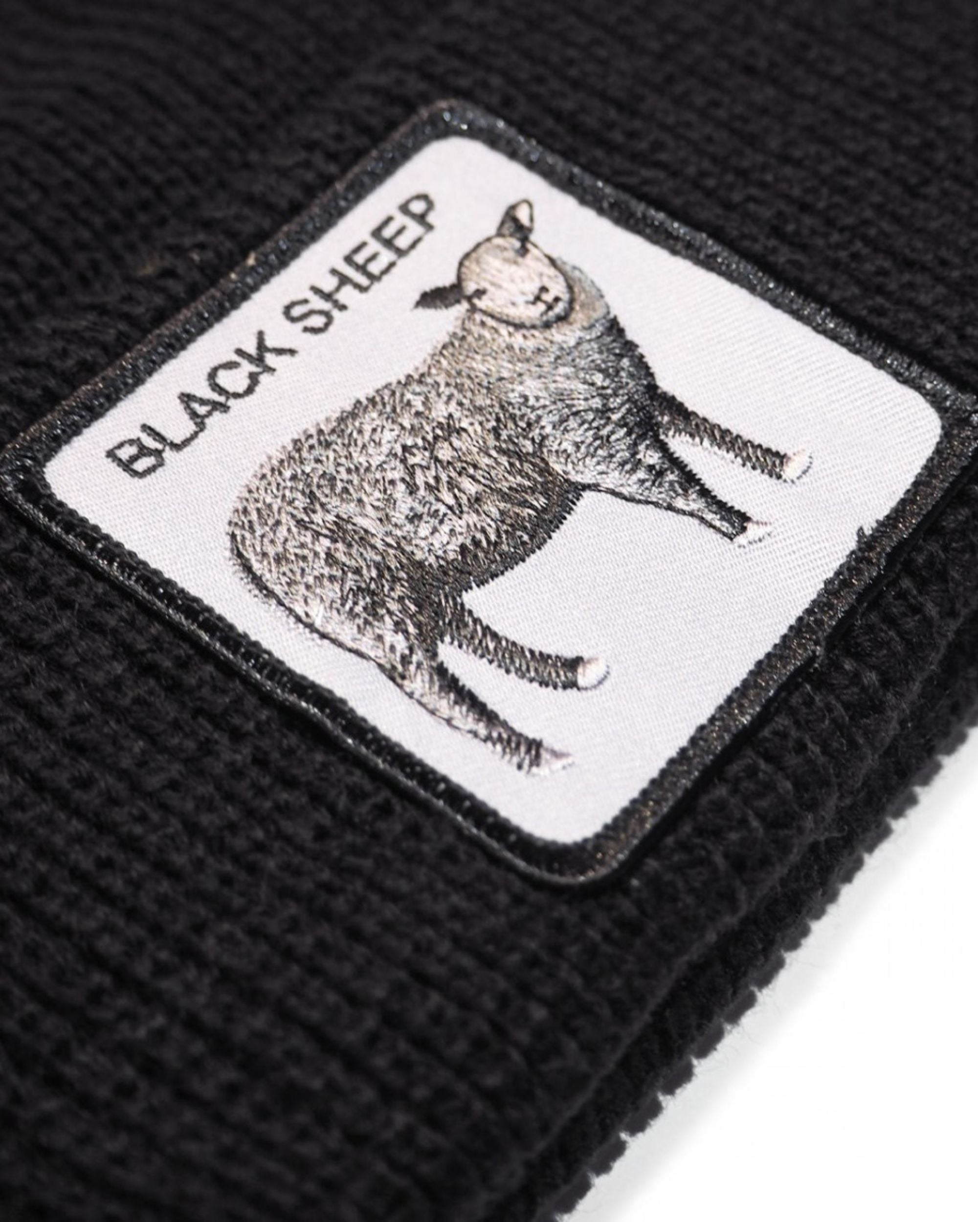 Goorin Bros. Beanie Hat Cap With Front Patch And Side Logo Black Unisex