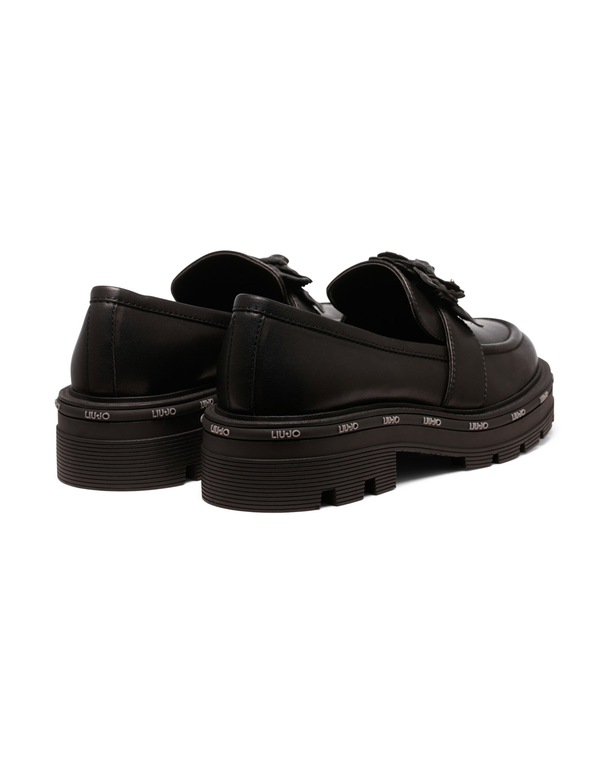 Liu Jo Black Leather Moccasin