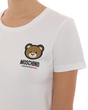 Moschino Underbear Logo Stretch Jersey Cotton White