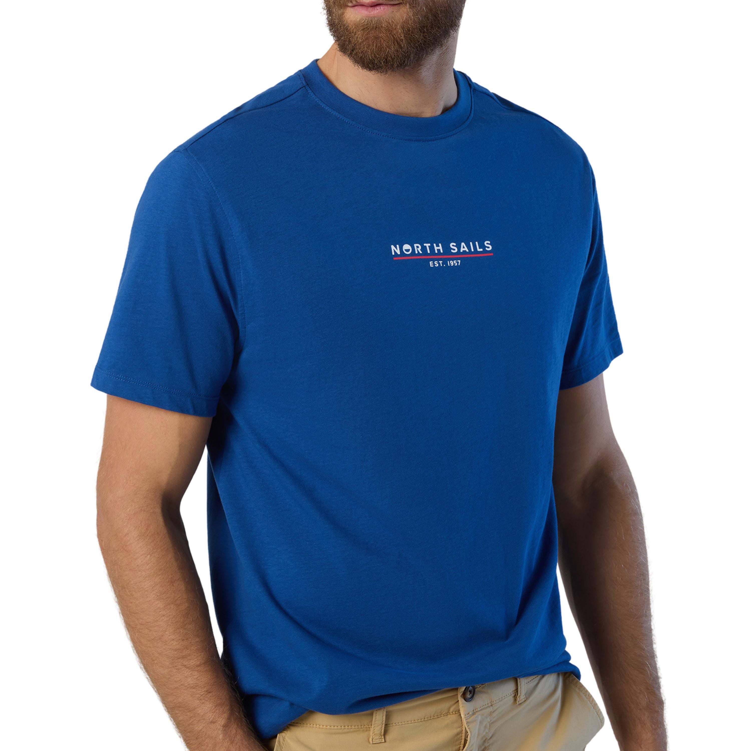 North Sails T-shirt maglia maglietta 692974 Comfort Fit 0831 Doppio Logo