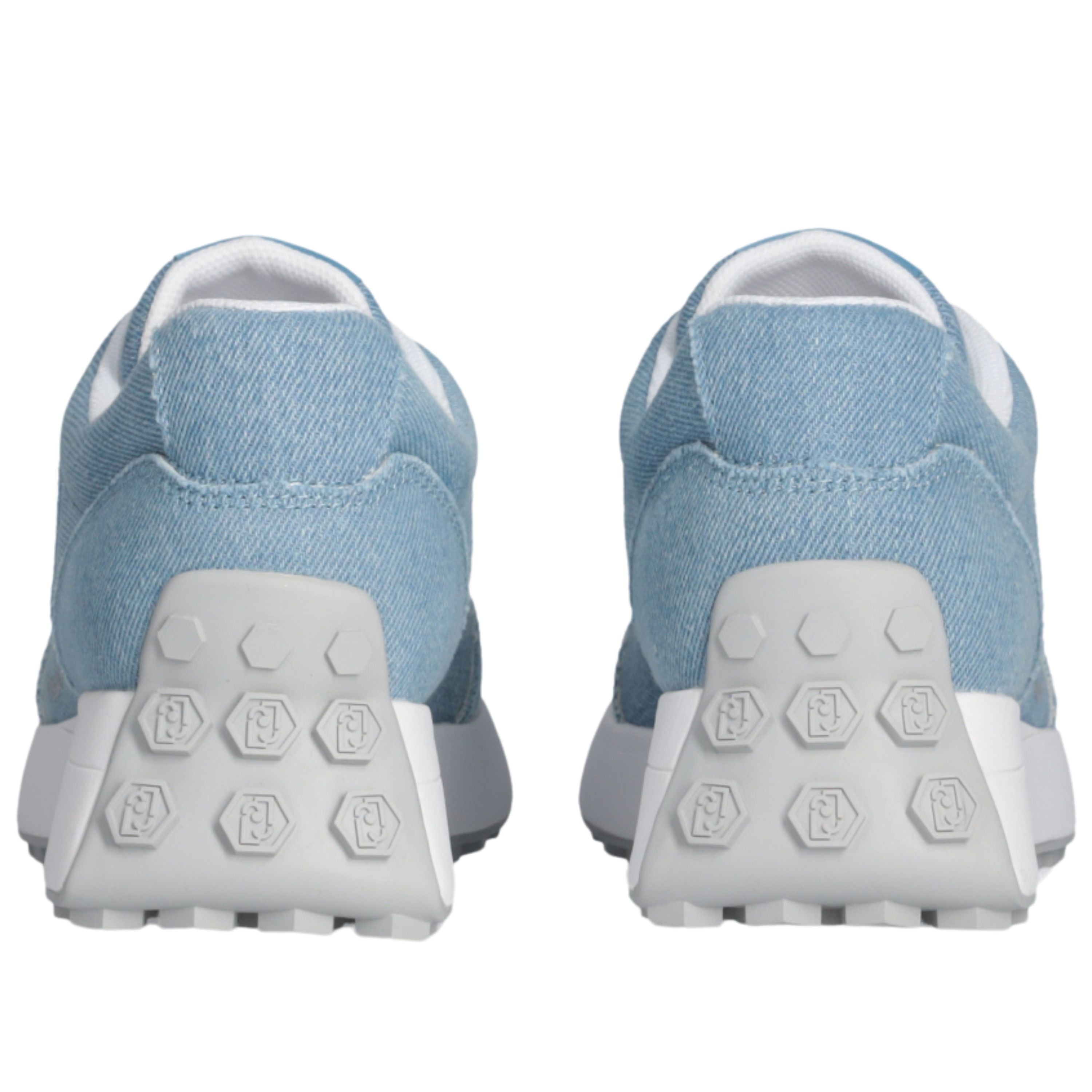 Liu Jo Scarpe Lolo 18 Sneakers con Tomaia in Tessuto Azzurro Cyan