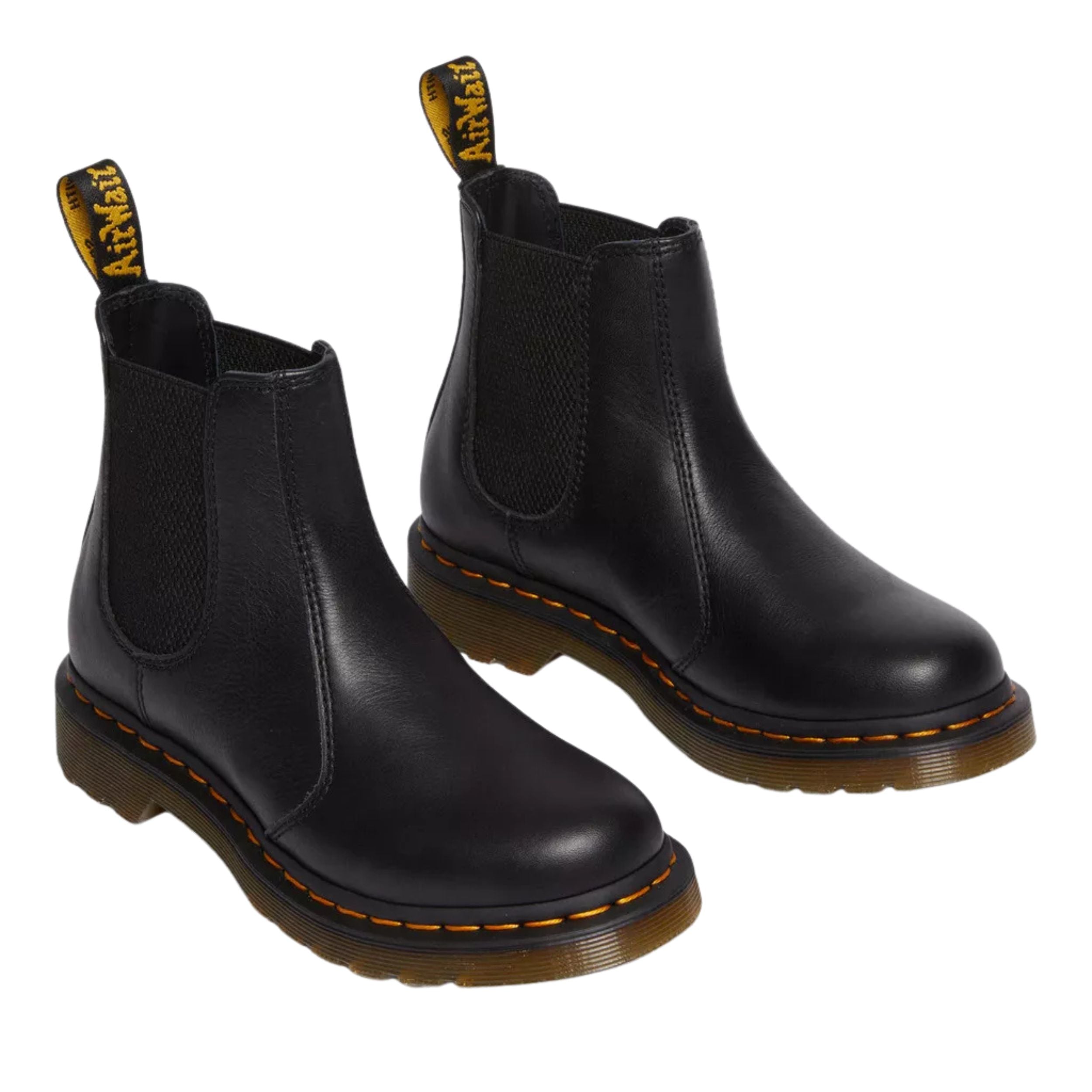 Dr. Martens Stivaletto Chelsea 2976 Black Virginia Pelle Nero Donna