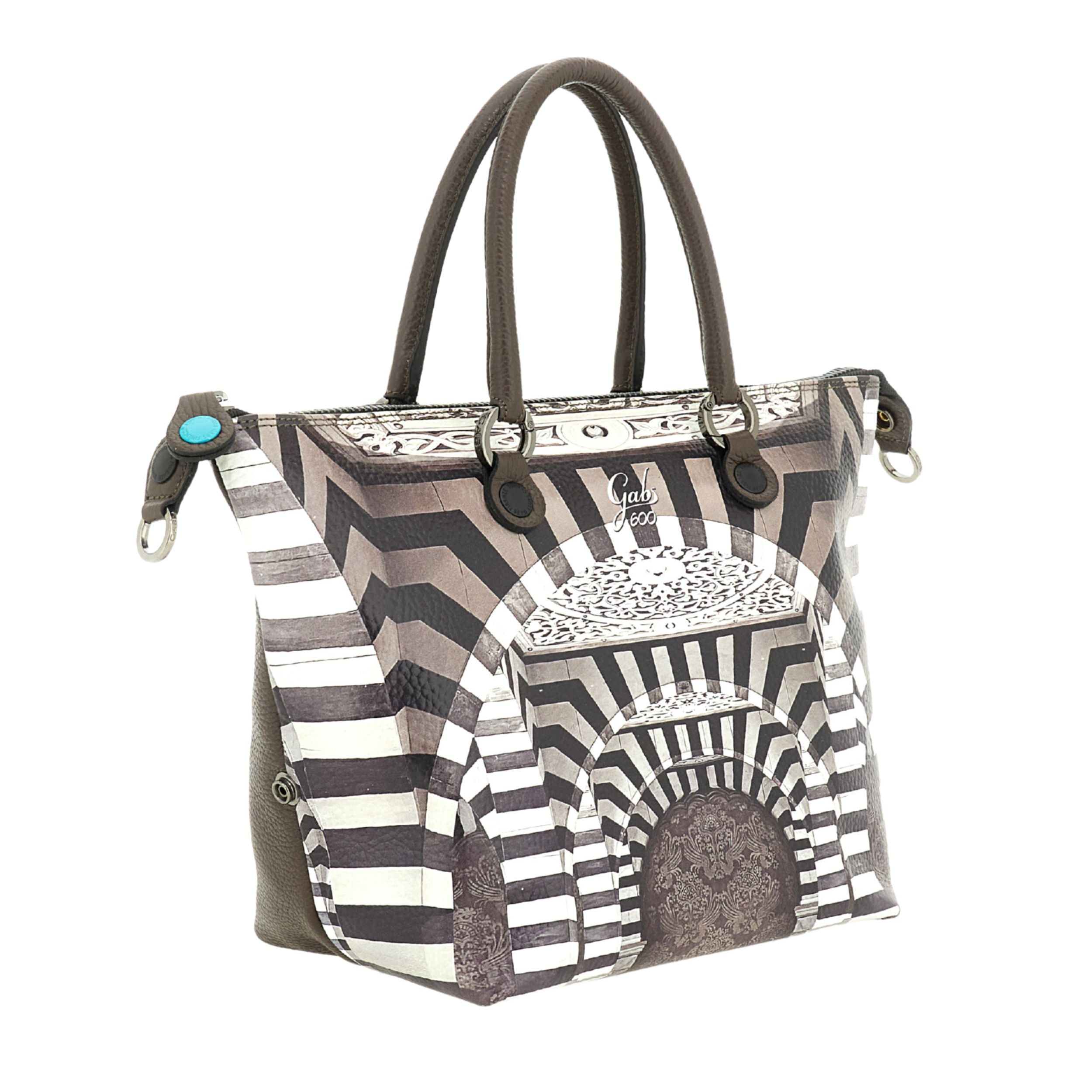 Gabs G3 Plus M Basic Borsa Zaino Trasformabile Hobo Shopper Tote Bauletto in Pelle Stampa 600