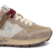 Sun68 Sneaker Casual Ally Vintage Pelle Tessuto Beige Donna