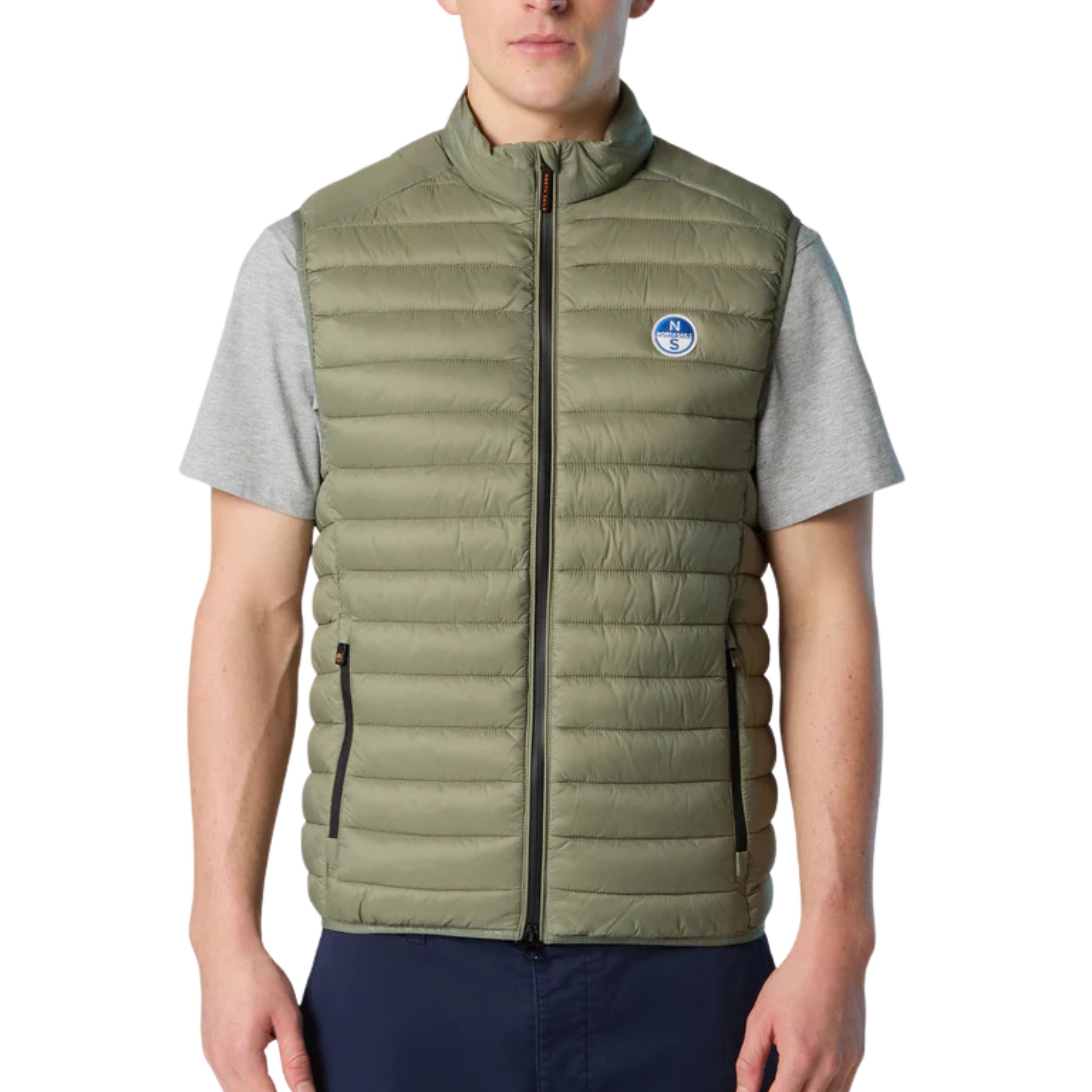 North Sails smanicato vest giubbino piumino leggero gilet zephyr antivento acqua 603347-0421