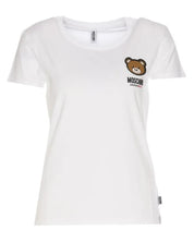 Moschino Underbear Logo Stretch Jersey Cotone Bianco