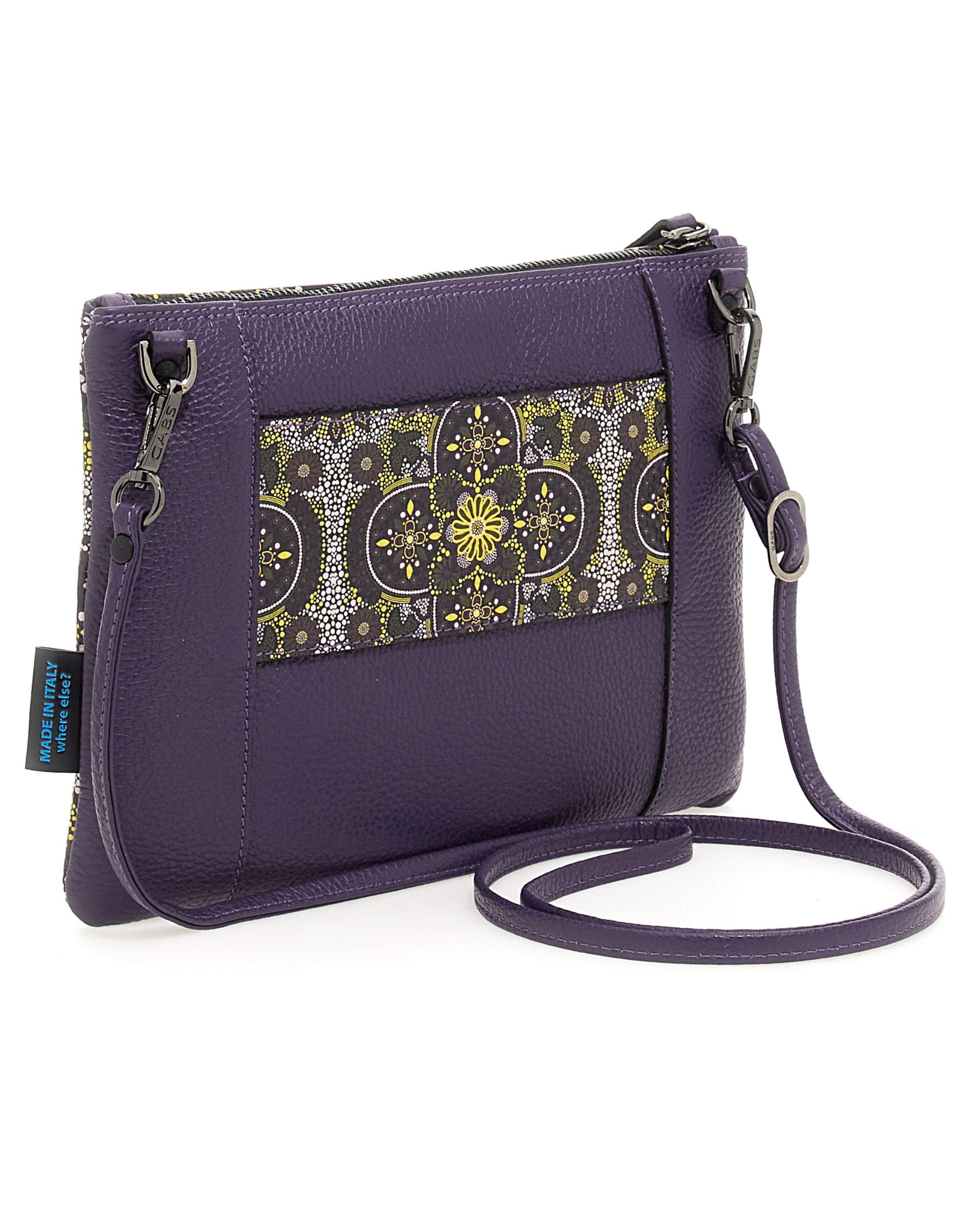 Gabs Clutch Hand Shoulder Bag Dogs Multicolored Leather