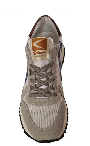 Valsport Sneakers Suede Pelle Nylon Artigianale A Mano Multicolore Uomo