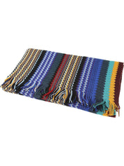 Missoni Stole Geometric Pattern Multicolor Wool