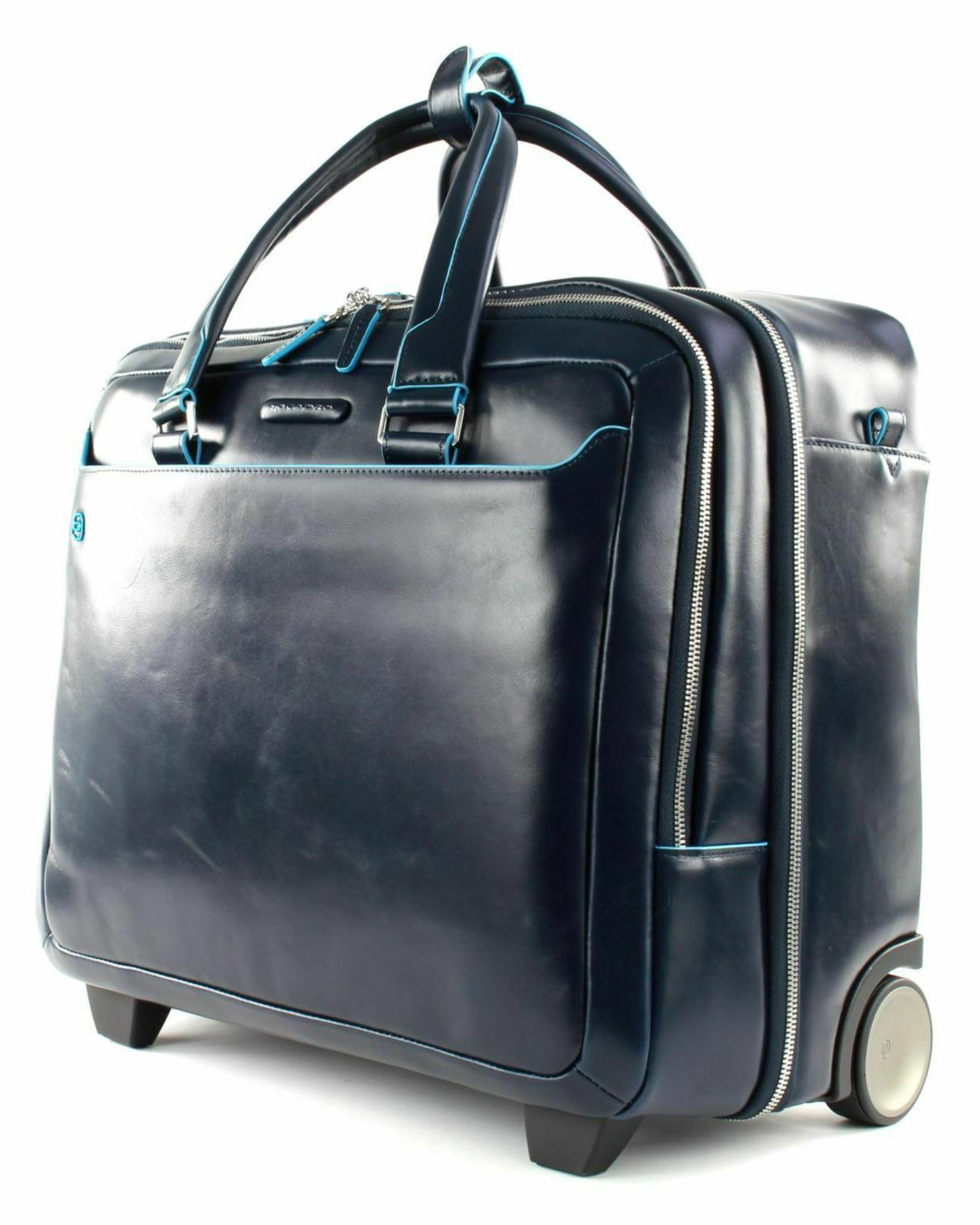 Piquadro Business Porta Laptop Pc Quadrato Cartella Blu Unisex