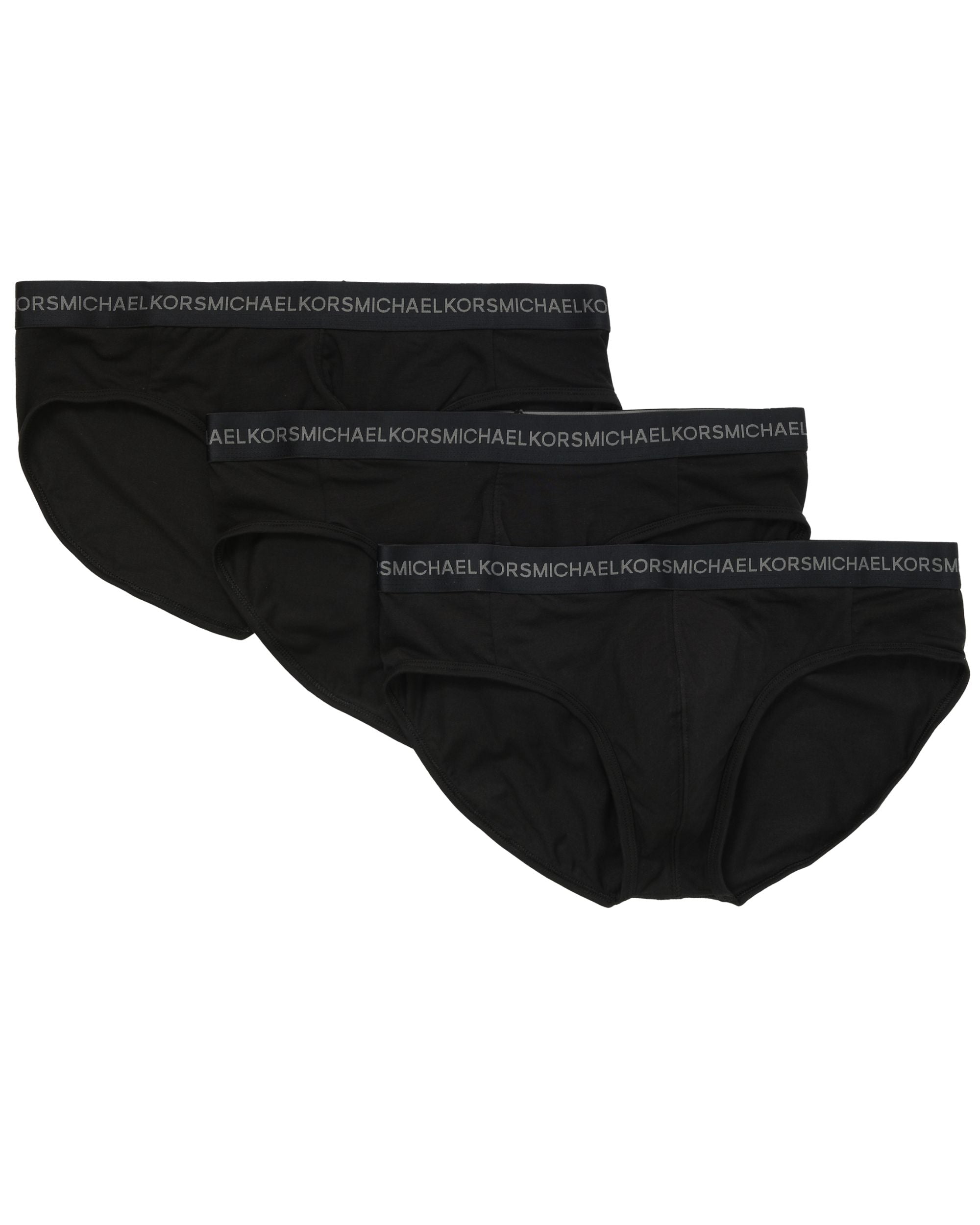 Michael Kors Tripack 3 Pezzi Set Kit Intimo Mutande Supima Nero Uomo