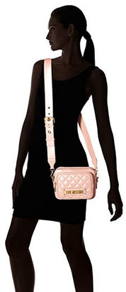 Love Moschino Borsa a Tracolla Quilted Nappa Rosa