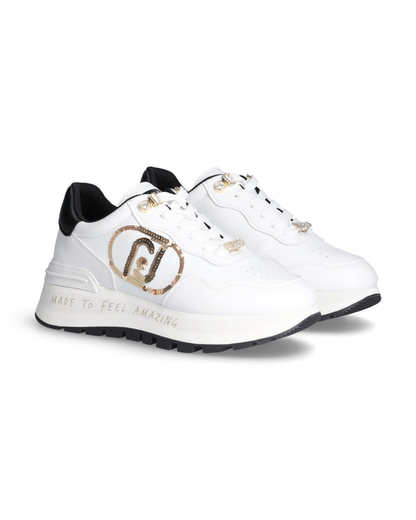 Liu Jo Sneakers Amazing 20 Pelle Bianco-2