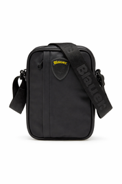 Blauer Borsello crossbody Bag 22x16x5 cm circa impermeabile leggero Logo COV01 NERO