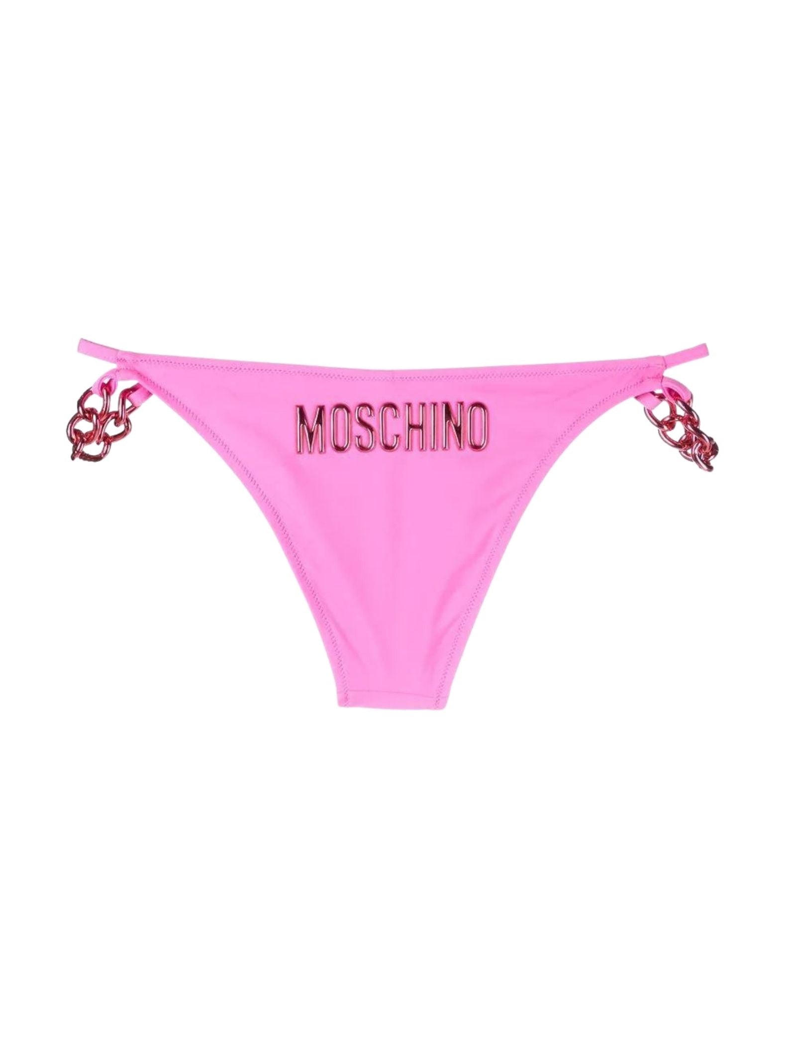 Moschino Swim Bikini Bottom Slip Pink